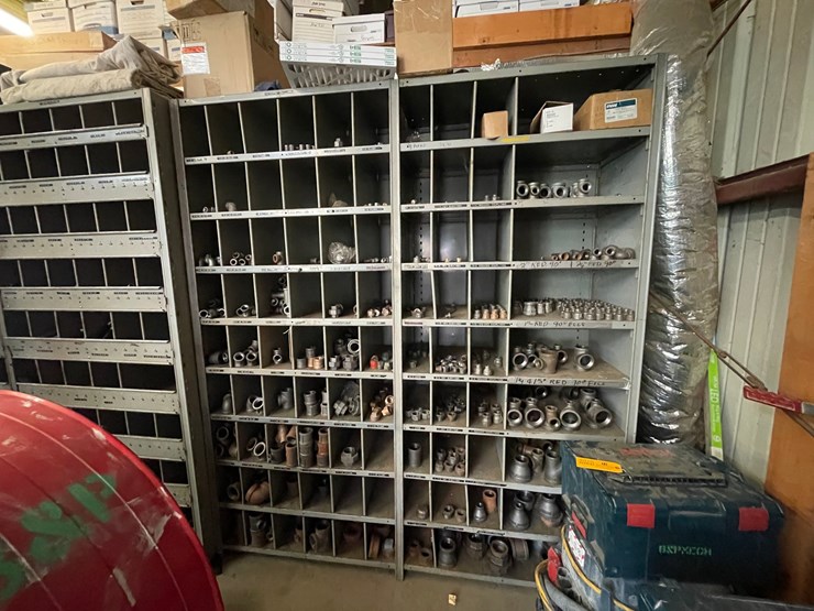 #4009-•-large-metal-organizing-rack-with-various-pipe-fittings-image-1