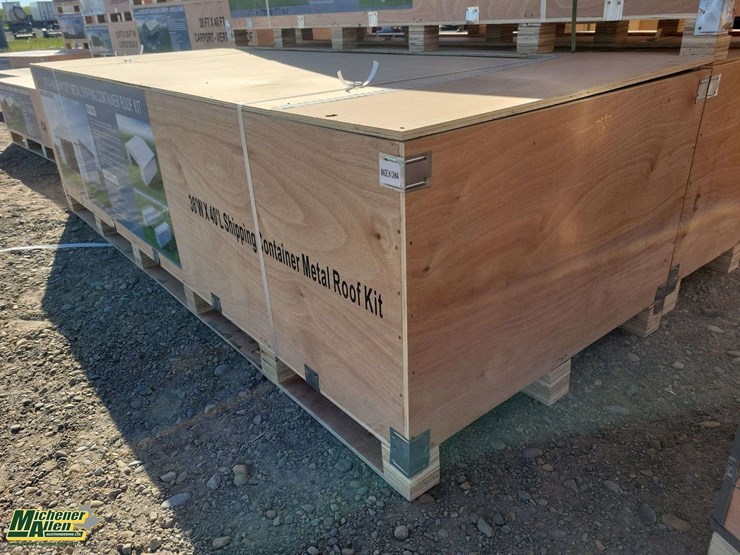 36'w-x-40'l-heavy-duty-metal-shipping-container-roof-kit-unused-image-2