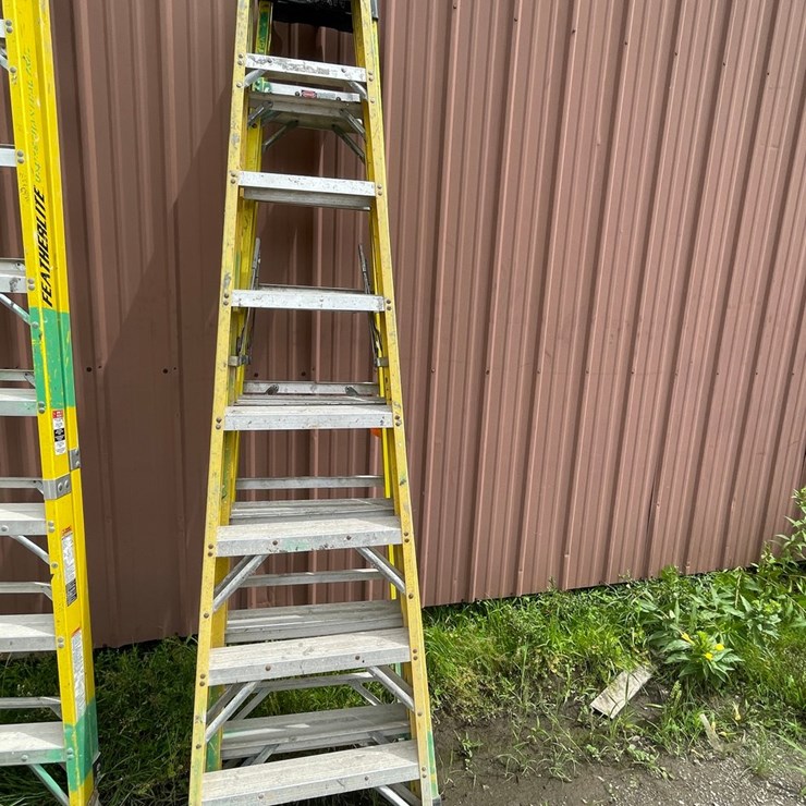 #1154 • (2) Fiberglass Step Ladders