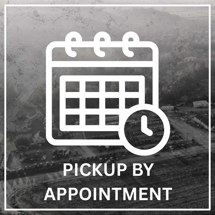 PICKUP BY APPOINTMENT