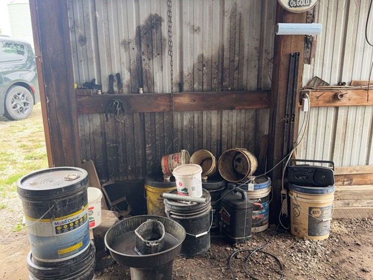 collection-of-assorted-lubricant-buckets-and-o's-gold-thermometer-image-1