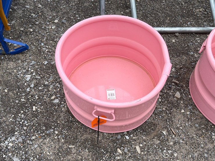 #40-•-pink-round-metal-water-trough-image-1