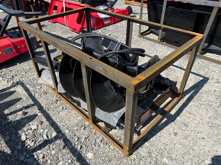 #2025-•-unused-mower-king-ssecag-y-skid-steer-auger-w/-(3)-bits-inv#51825-image-1
