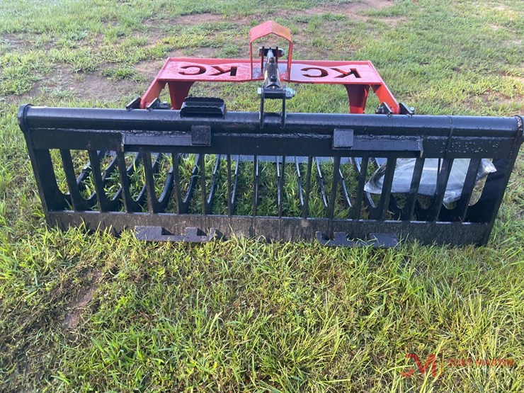 new-76"-root-rake-hydraulic-grapple-skid-steer-attachment-image-3