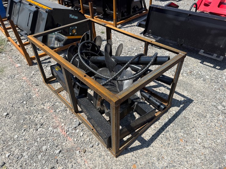 #2044-•-unused-mower-king-ssecag-y-skid-steer-auger-w/-(3)-bits-inv#51827-image-1