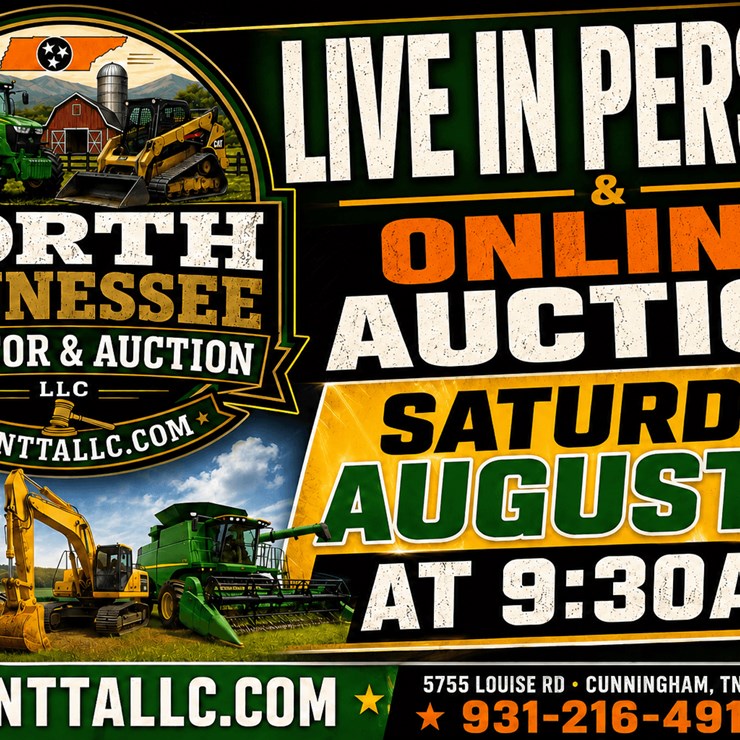 #1 • Live in Person & Online Farm & Construction Equipment Consignment Auction