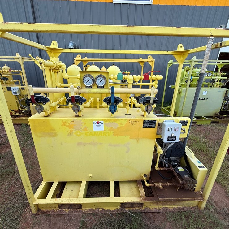 MEYER 3K WP DIESEL POWERED 4-STATION ACCUMULATOR CLOSING UNIT, SKIDDED