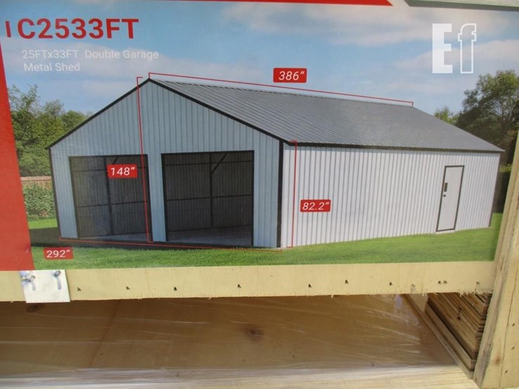 25'-x-33'-double-garage-metal-shed-image-5