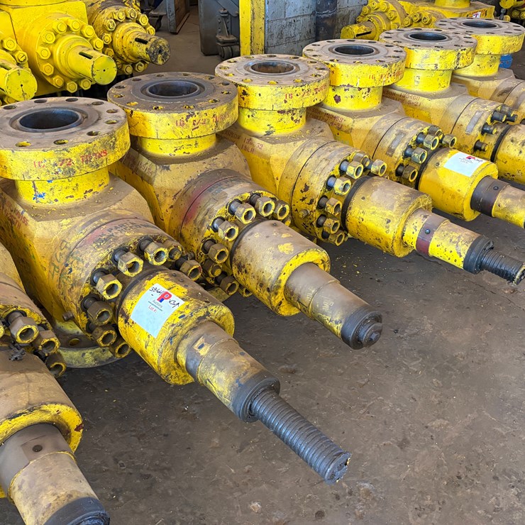 (3x$) 7-1/16” 10k frac valves, field ready