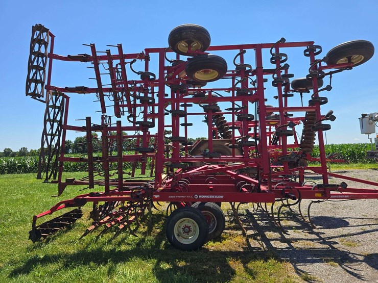 kongskilde-2800-vibra-till,-s-tine,-3-bar-harrow-and-basket,-28ft,-rear-hitch,-walking-tandems,-s/n--212680-image-4