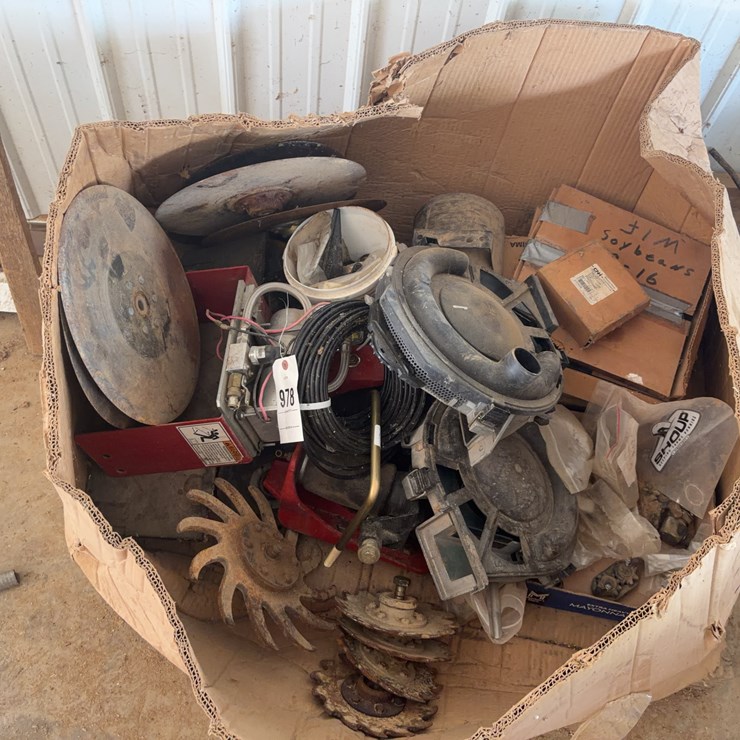 Pallet of spare Early Riser parts.