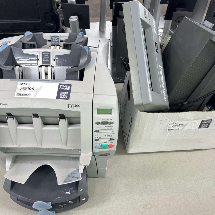 Pitney Bowes DI200 Inserter, Ibico Lamnator, GBC Velobind Binder