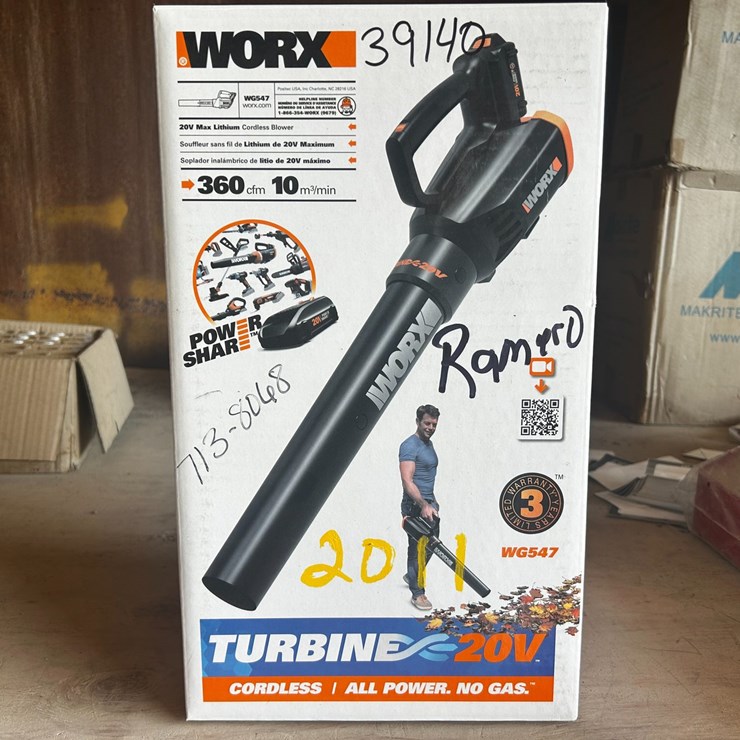 #39140 • WORX LEAF BLOWER