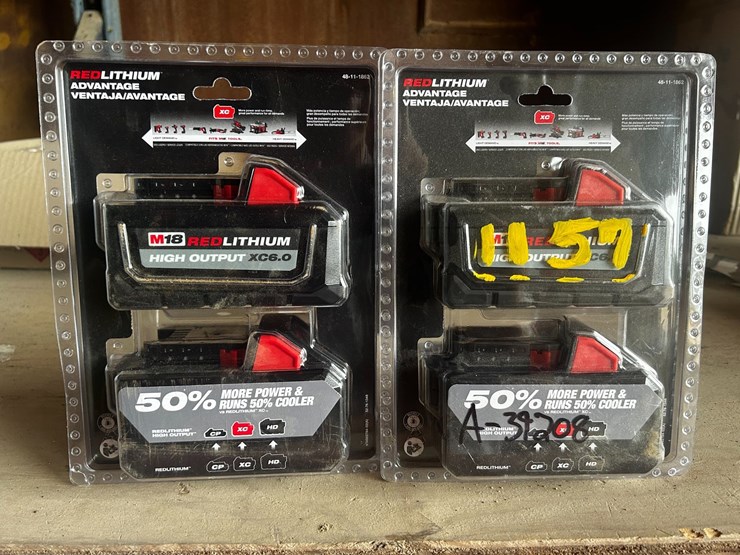 #1157-•-(2)-packs-of-powertool-batteries-image-1