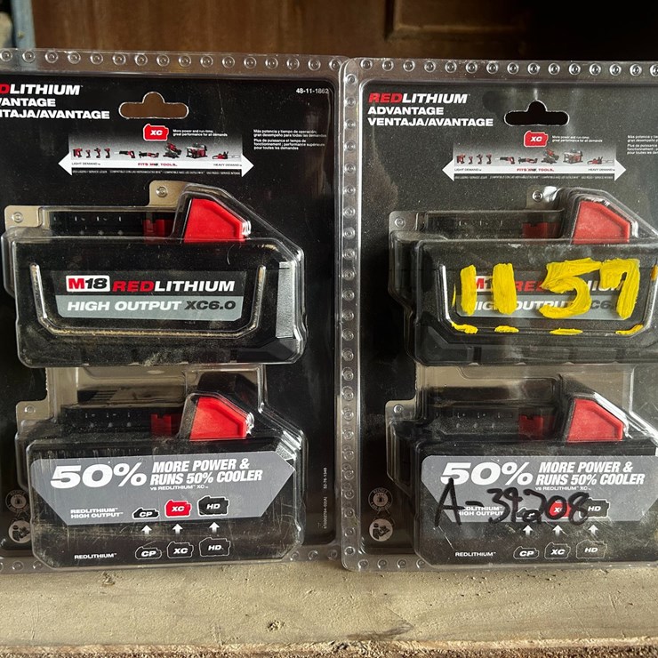 #1157 • (2) PACKS OF POWERTOOL BATTERIES