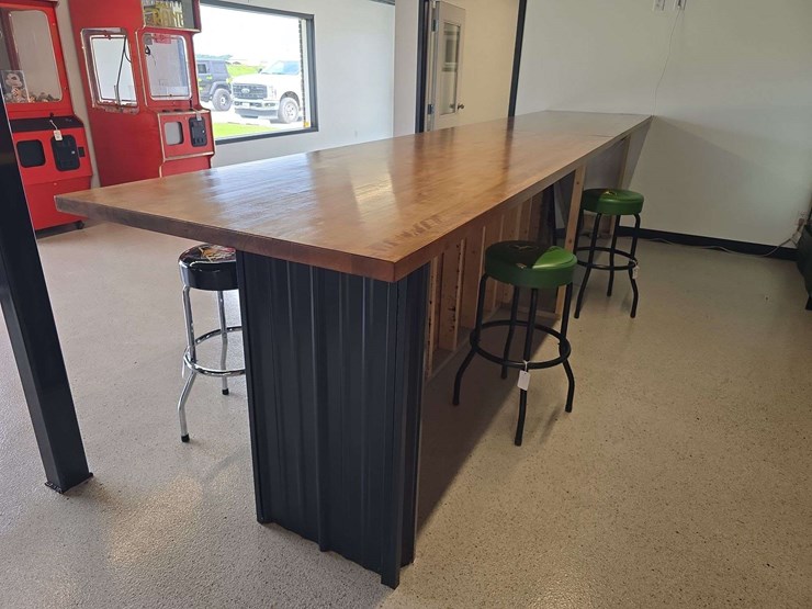 15ft-butcher-block-table/bar-top,-36''-wide,-42''-tall,-can-come-apart-into-7-1/2ft-sections-image-3