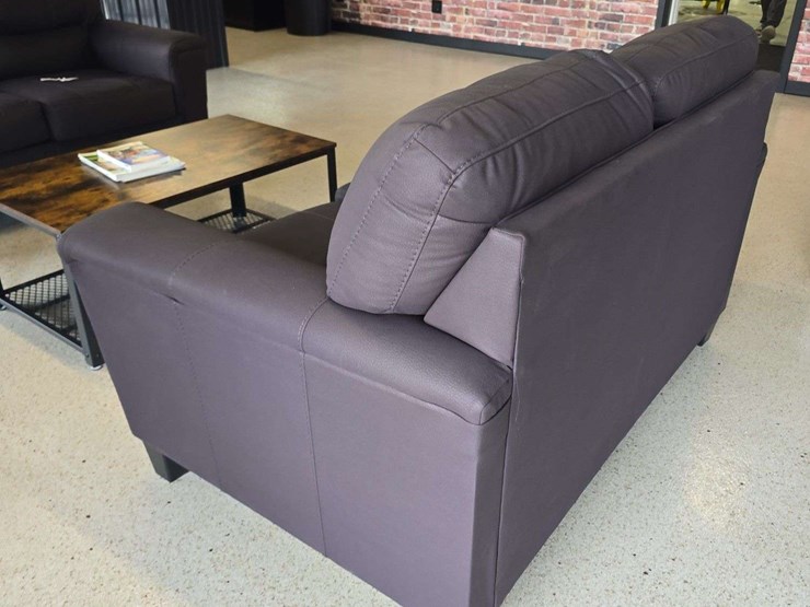 black-loveseat-couch,-60''-wide-image-4