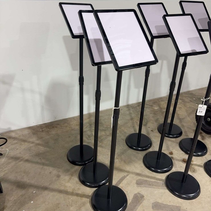 3 Adjustable Sign Holder Displays