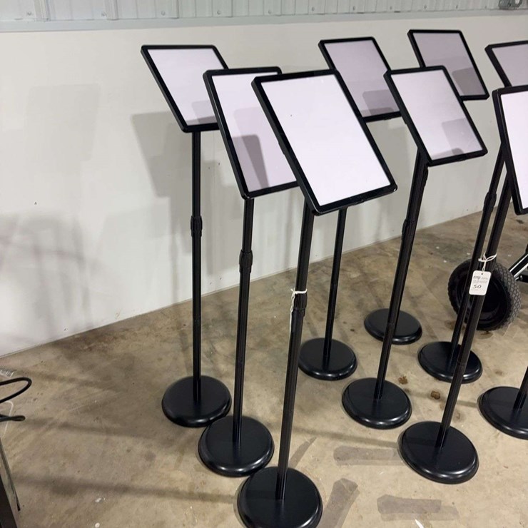 3 Adjustable Sign Holder Displays