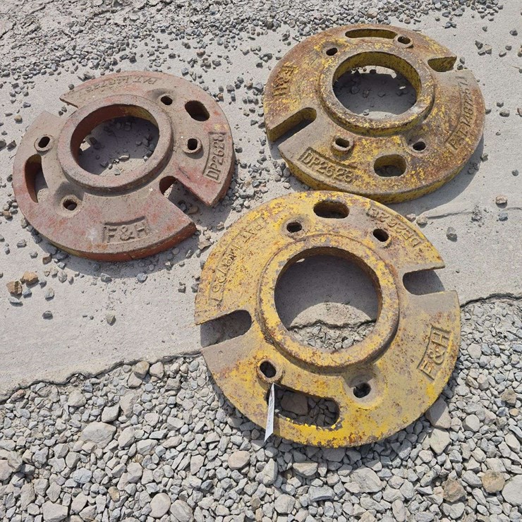 3 John Deere Rear Tractor Wheel Weights
