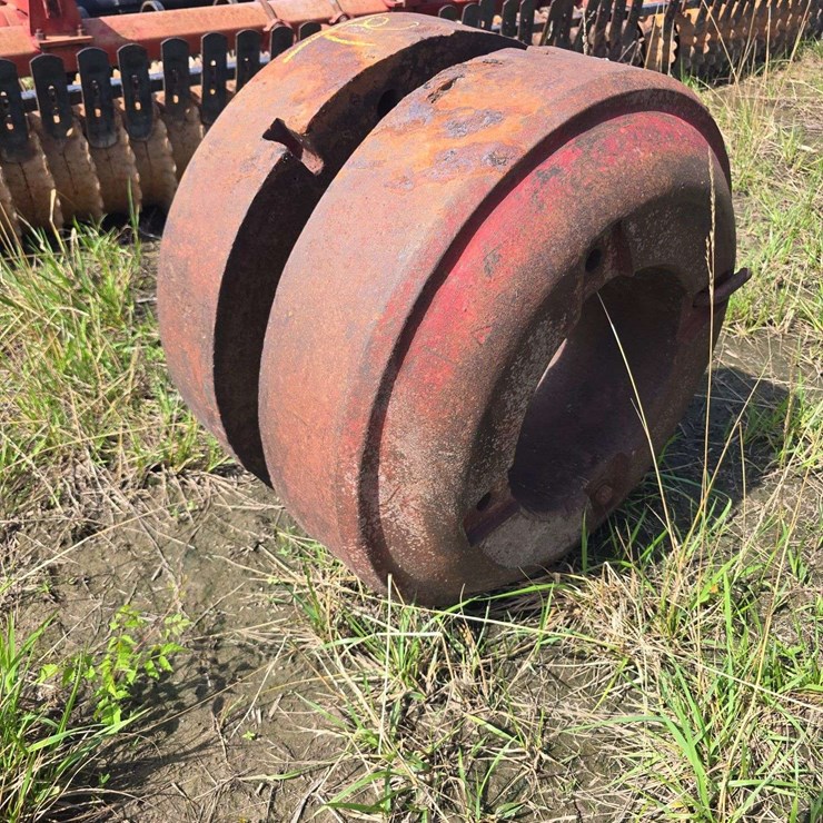2 large wheel weights