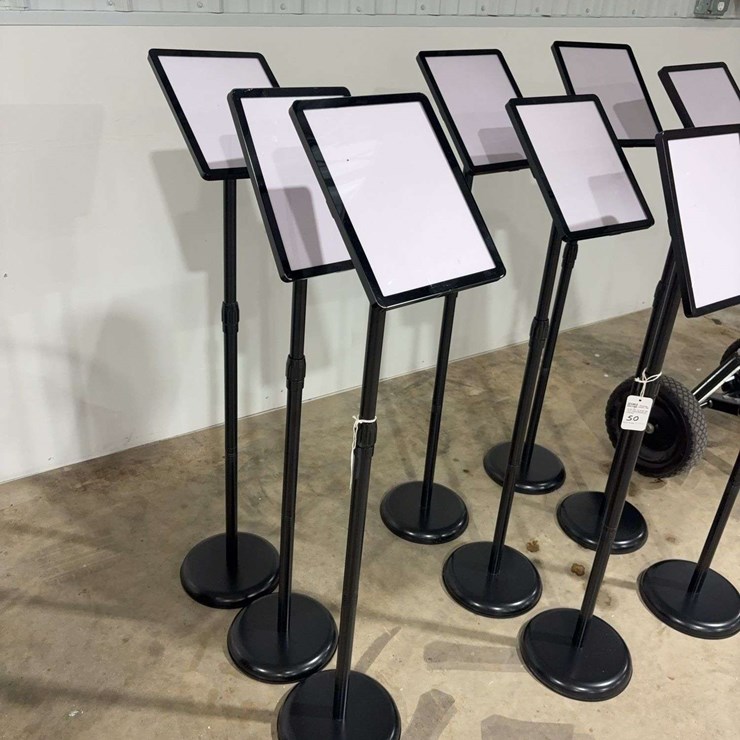 3 Adjustable Sign Holder Displays