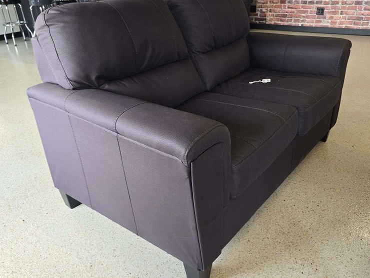 black-loveseat-couch,-60''-wide-image-1