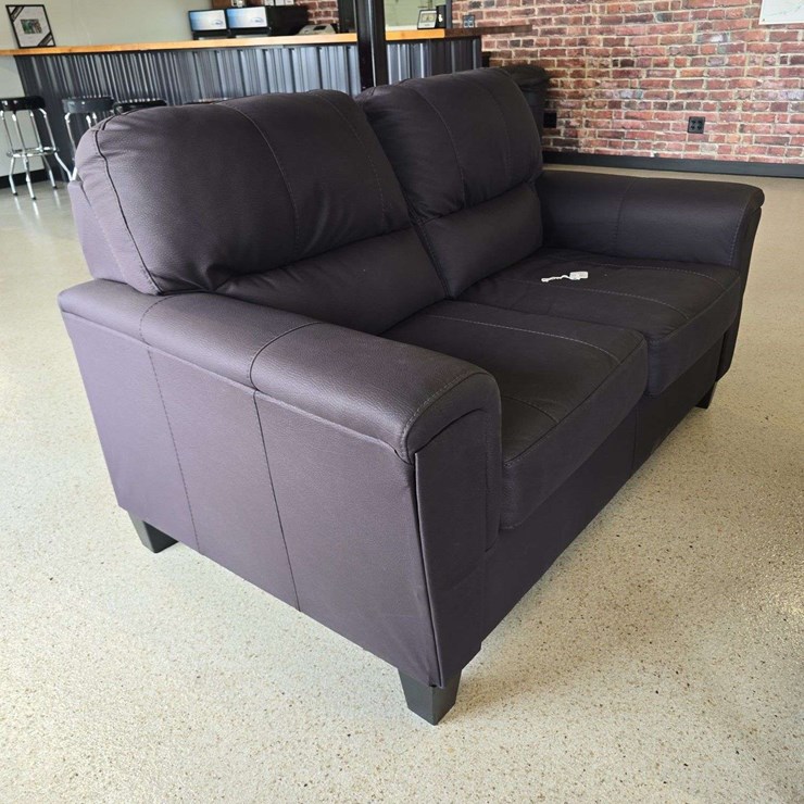 Black Loveseat Couch, 60'' Wide