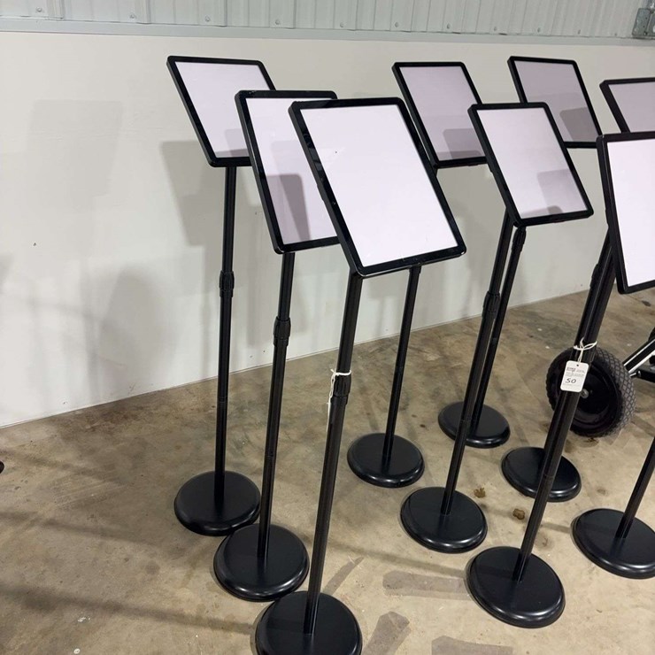 3 Adjustable Sign Holder Displays