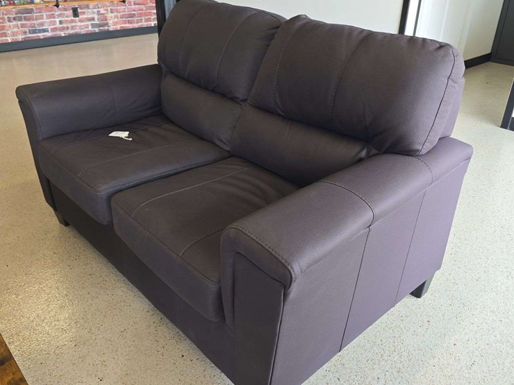 black-loveseat-couch,-60''-wide-image-3