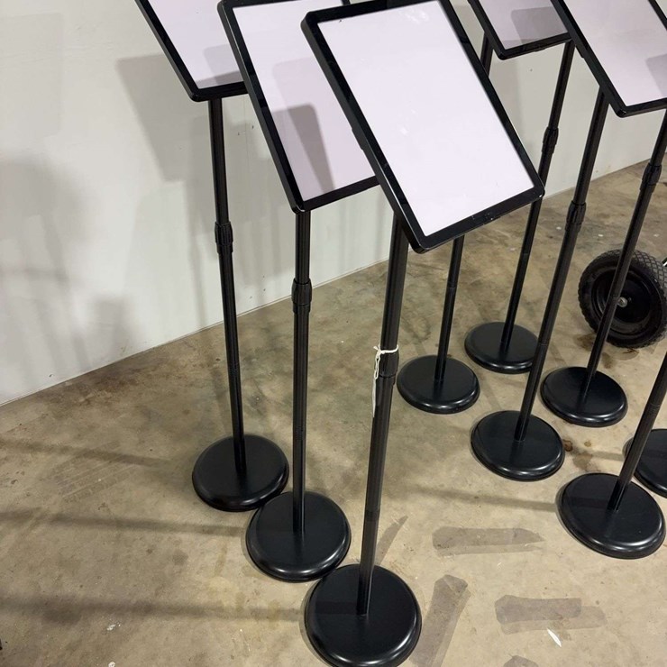 3 Adjustable Sign Holder Displays