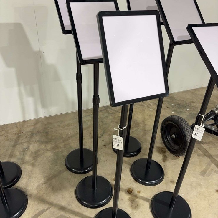 3 Adjustable Sign Holder Displays
