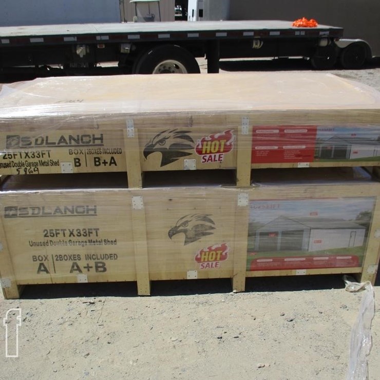 25' X 33' DOUBLE GARAGE METAL SHED