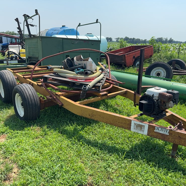 Tank trailer with parts