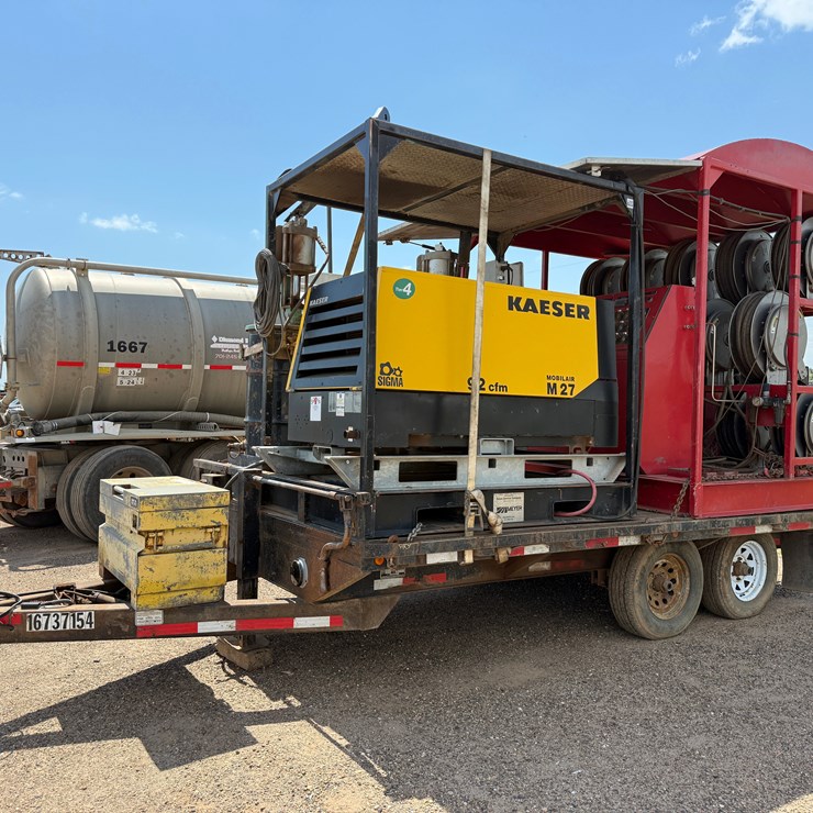 MEYER 20K PSI HIGH FLOW GREASE UNIT MTD ON 2008 TEMC 14’x102” T/A BP TRAILER