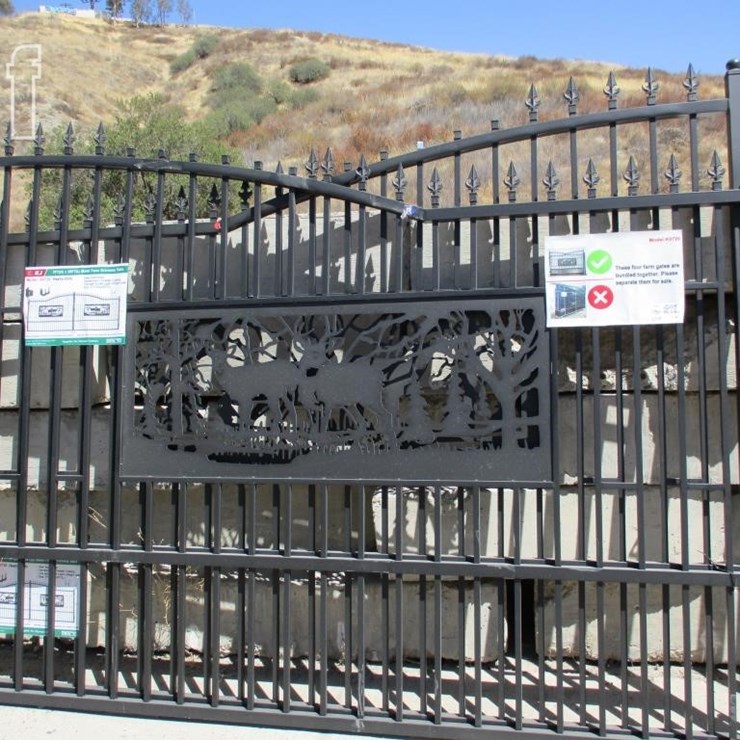 7' X 20' BI-PARTING DRIVEWAY FARM GATE