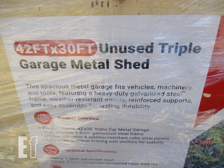 42'-x-30'-triple-garage-metal-shed-image-5