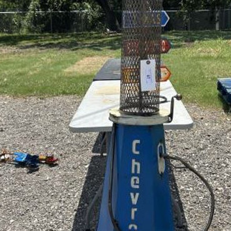 #67 • Metal Art - Chevron Gasoline Tower