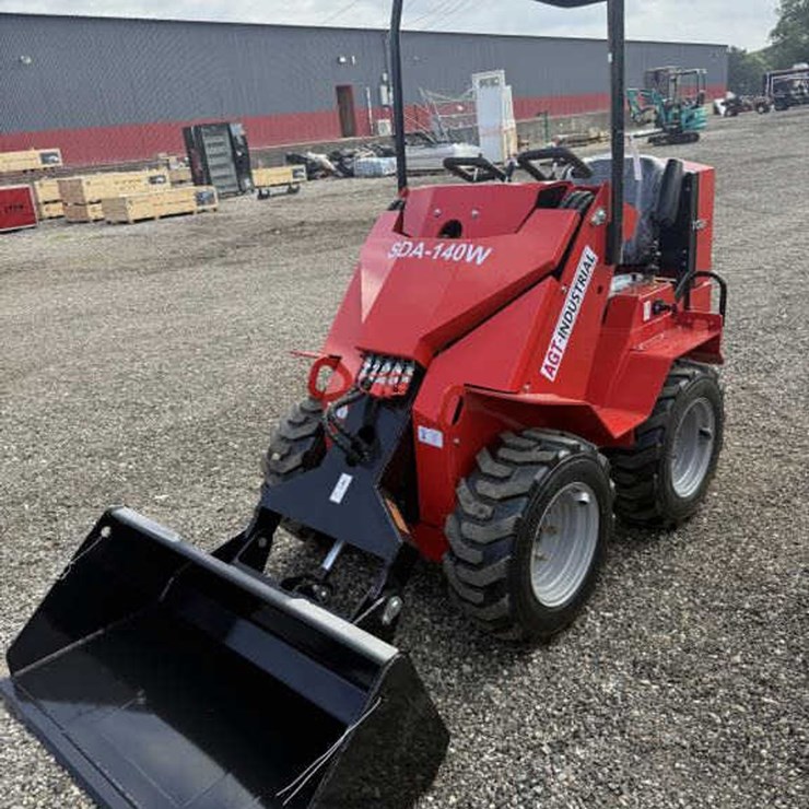 #6 • Mini Skid Steer Wheel Ride-On Loader- Gas SDA-140W