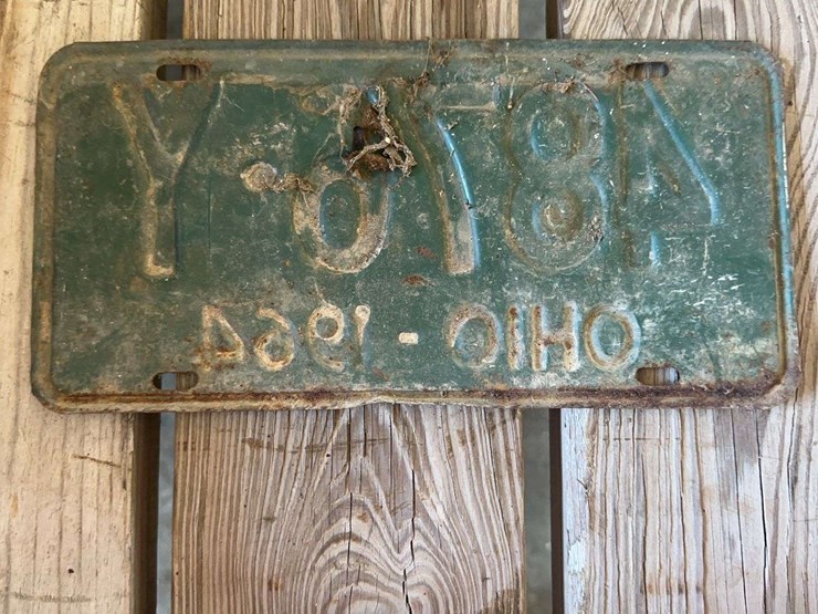 1964-ohio-license-plate-green-and-white-automobilia-image-2