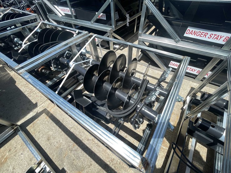 #8243-•-unused-2026-jct-skid-steer-hydraulic-auger-drive-and-bits-(o2)-image-2