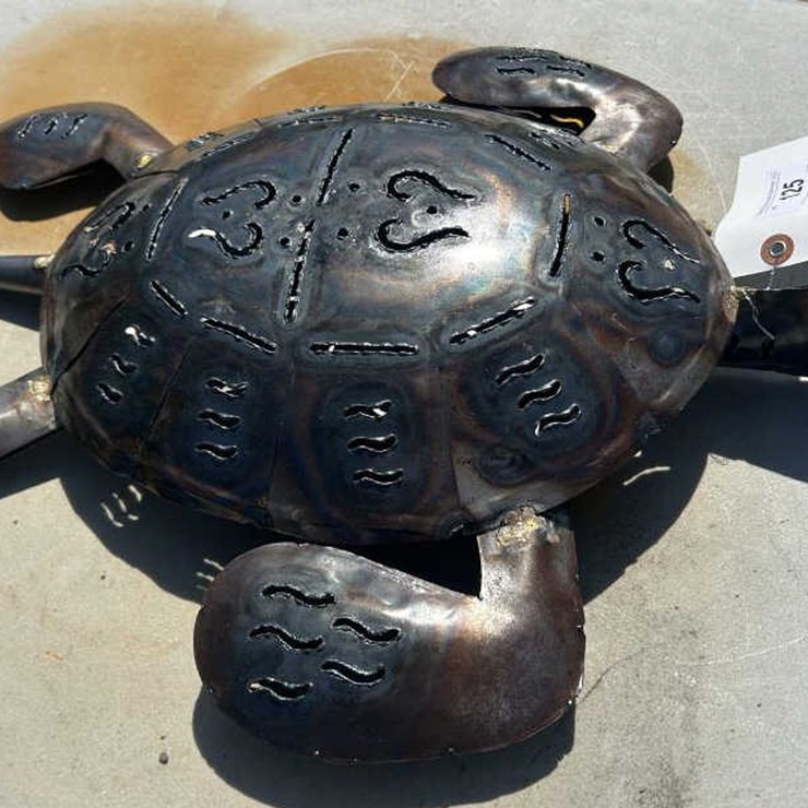 #125 • Metal Art - Medium Brown Turtle