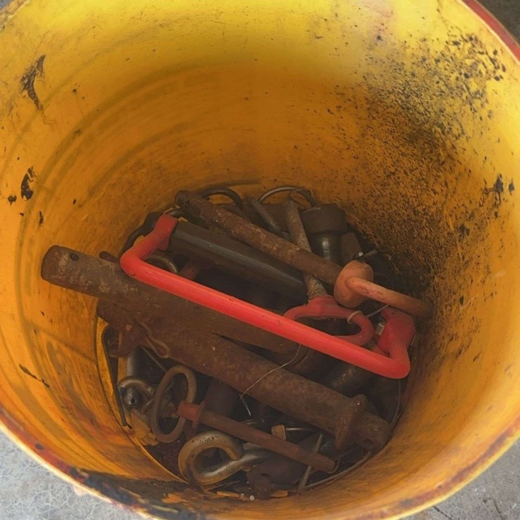 Assorted Tractor Hitch Pins Including Double Locking Lockhitch Pin