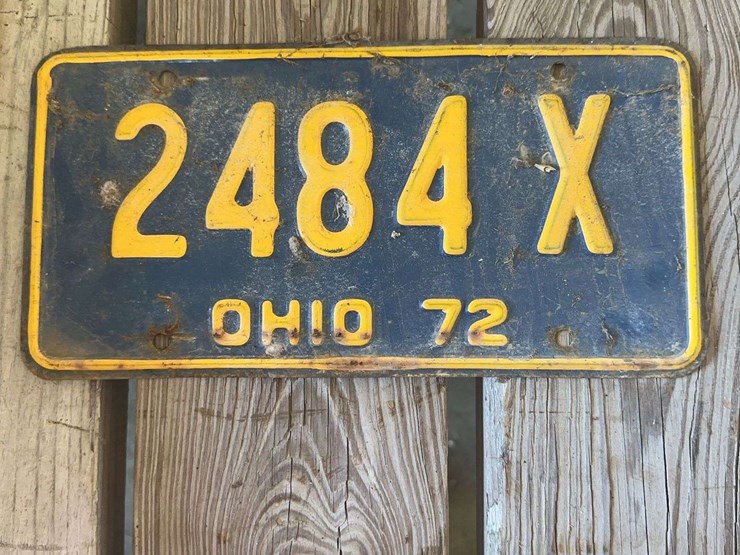 vintage-1972-ohio-license-plate-blue-and-yellow-automobilia-image-1