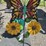 #149-•-metal-art---butterfly-w/-flower-bouquet-image-1
