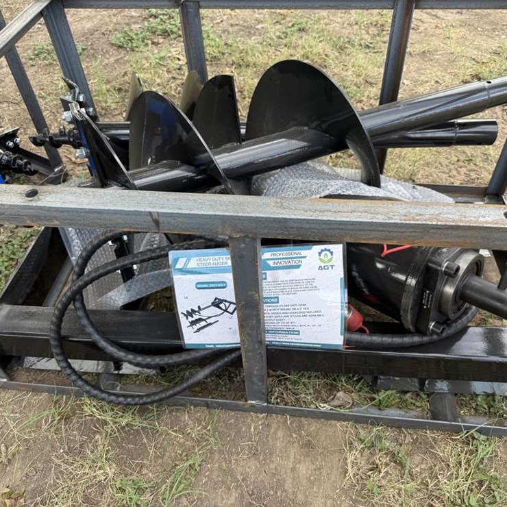 #12 • Skid Steer Auger Driver & 6", 12", 14" Bits