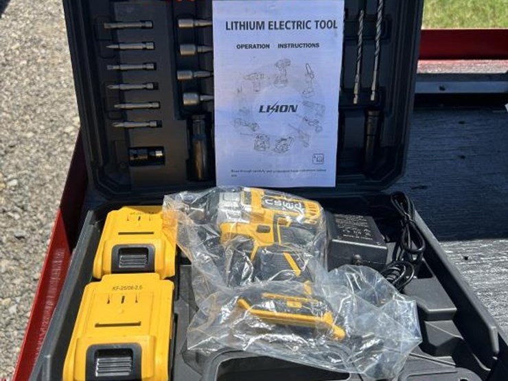 #105-•-lithium-electric-tool-drill-w/-(2)-batteries-&-`-image-1