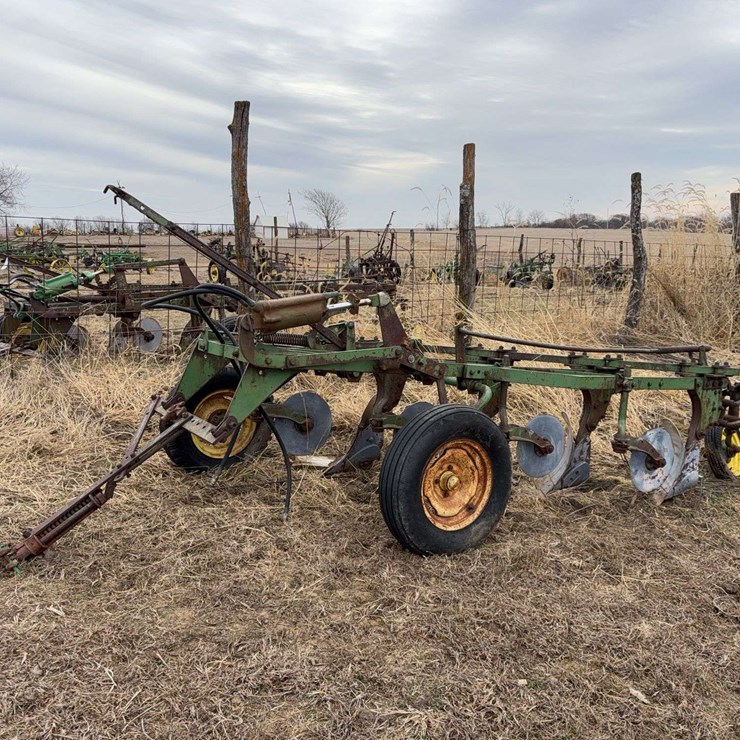 John Deere Pull Type Four Bottom Plow