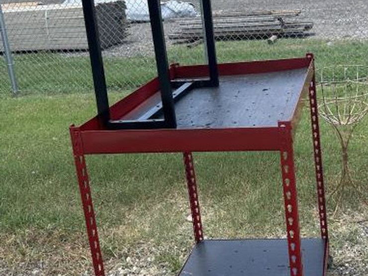 #69-•-husky-tool-box-w/-2-drawers-on-rolling-cart-stand-image-4