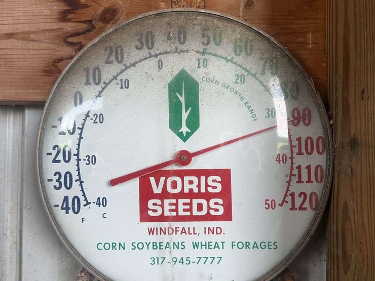 voris-seeds-jumbo-dial-ohio-thermometer-windfall-indiana-sign-image-1